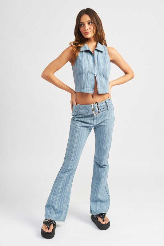 LOW RISE FLARED JEANS Luckygirlsclothingcompany.com