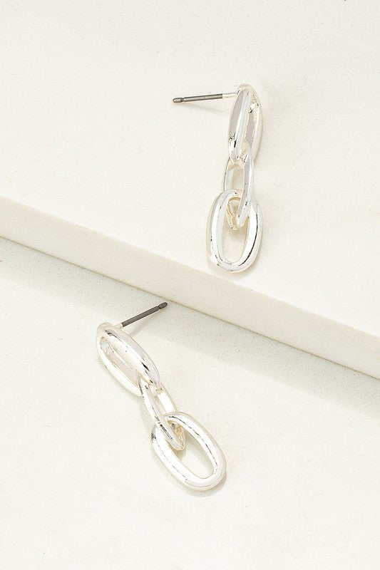 link chain drop earrings LA3accessories