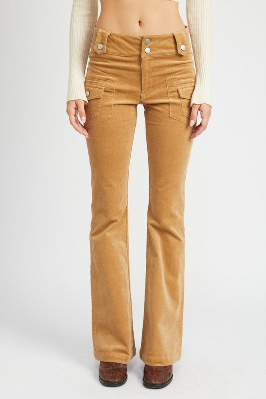 Low Rise Pants w/ Bell Bottoms Luckygirlsclothingcompany.com