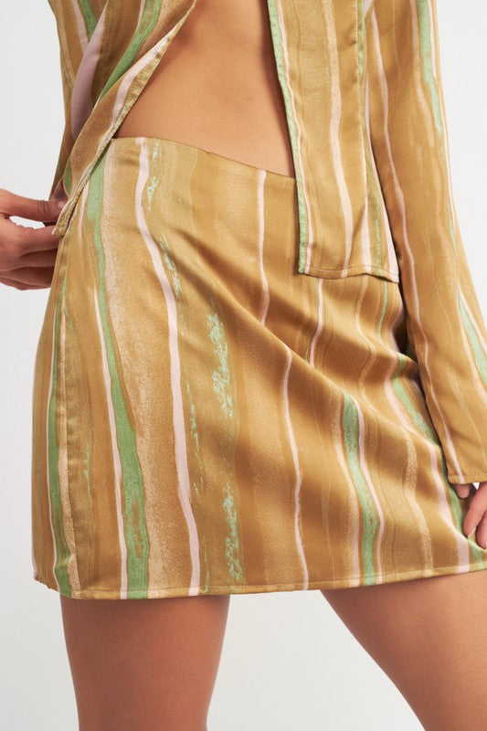 PRINTED LOW WAIST MINI SKIRT Luckygirlsclothingcompany.com