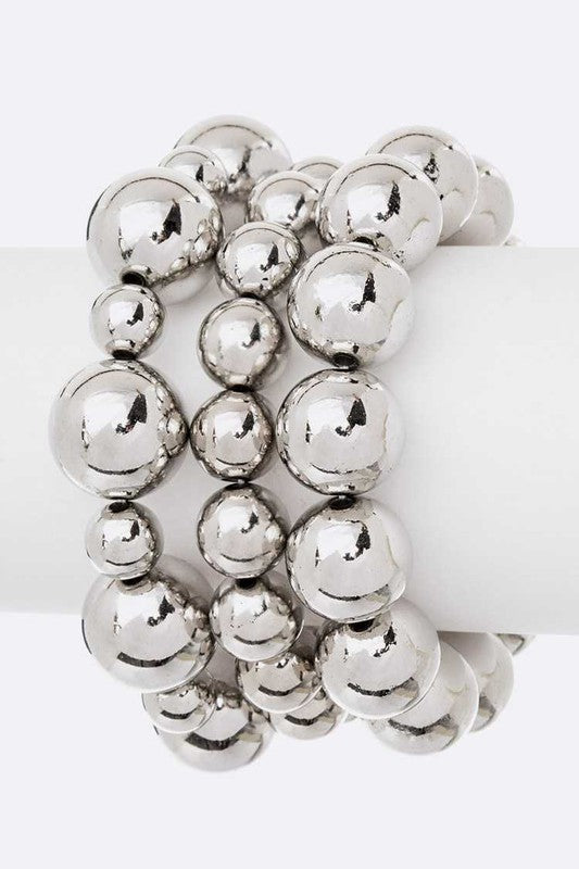 Mix Pearl Stretch Bracelet Set LA Jewelry Plaza
