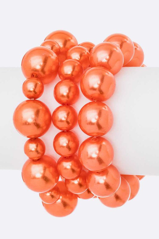 Mix Pearl Stretch Bracelet Set LA Jewelry Plaza