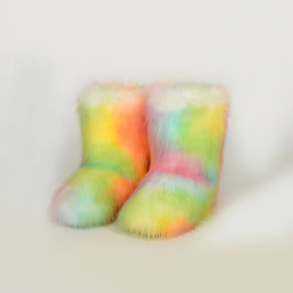Thermal Fuzzy Platform Boots 