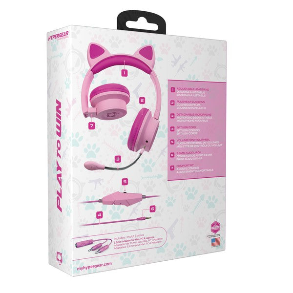 HyperGear Kombat Kitty Kids Gaming Headset Jupiter Gear