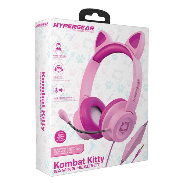 HyperGear Kombat Kitty Kids Gaming Headset Jupiter Gear