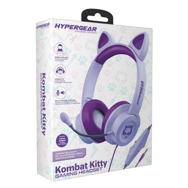 HyperGear Kombat Kitty Kids Gaming Headset Jupiter Gear