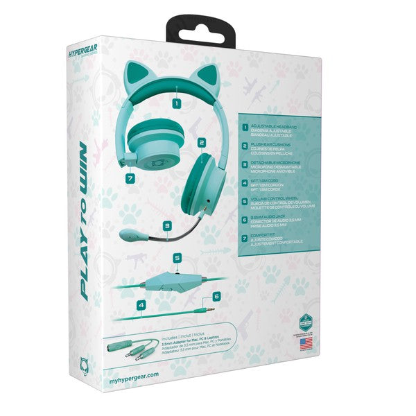 HyperGear Kombat Kitty Kids Gaming Headset Jupiter Gear