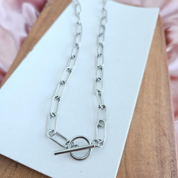 Luxe Silver Chunky Paper Clip Chain - 18in Spiffy & Splendid