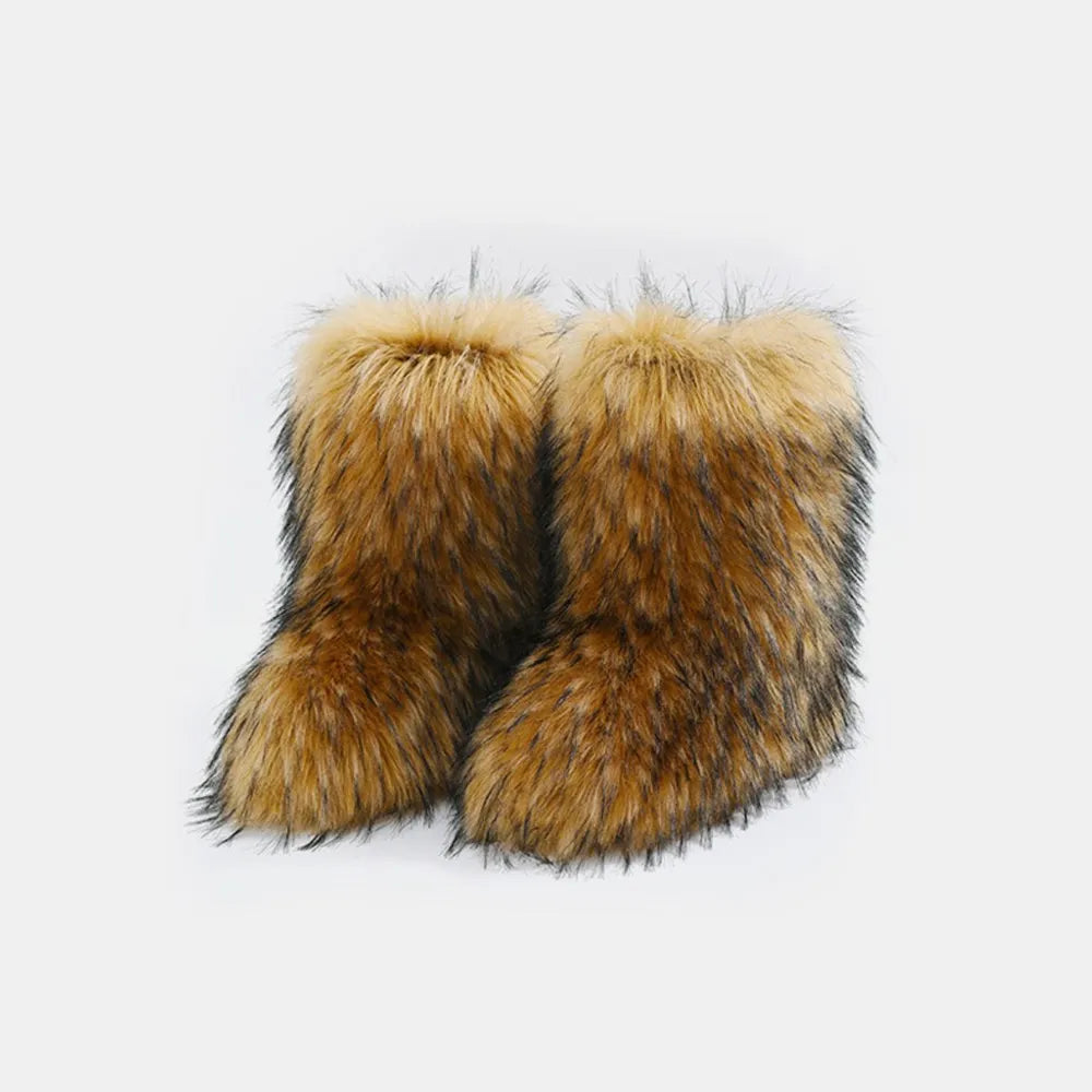 Thermal Fuzzy Platform Boots 