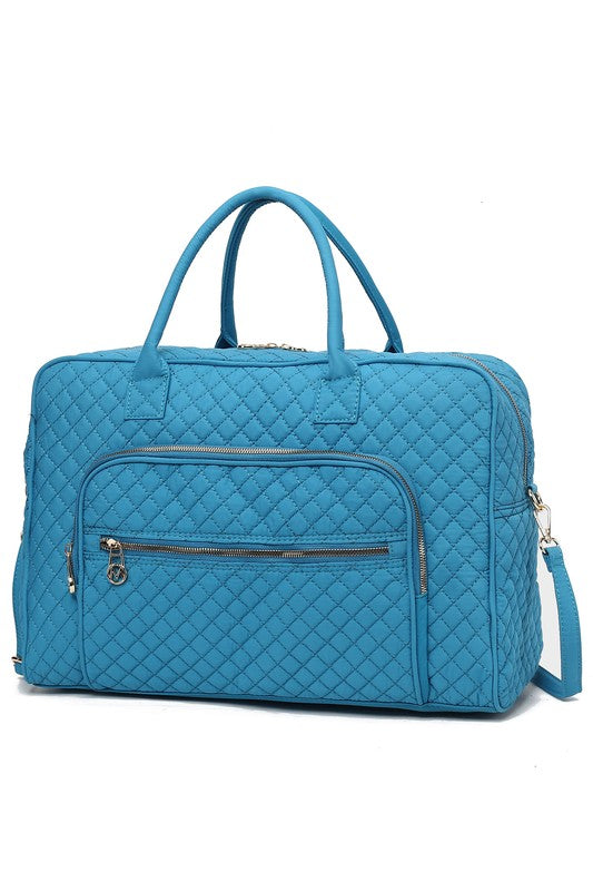 MKF Collection Jayla Solid Quilted Duffle Bag MKF Collection by Mia K