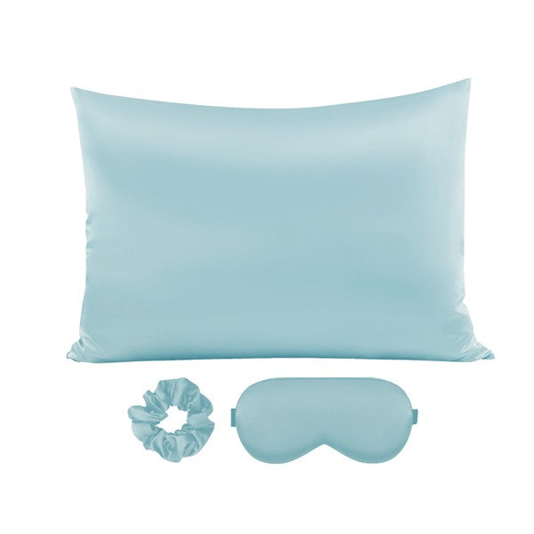 Satin Pillowcase Sleep Mask Scrunchie Gift Set Dani & Em