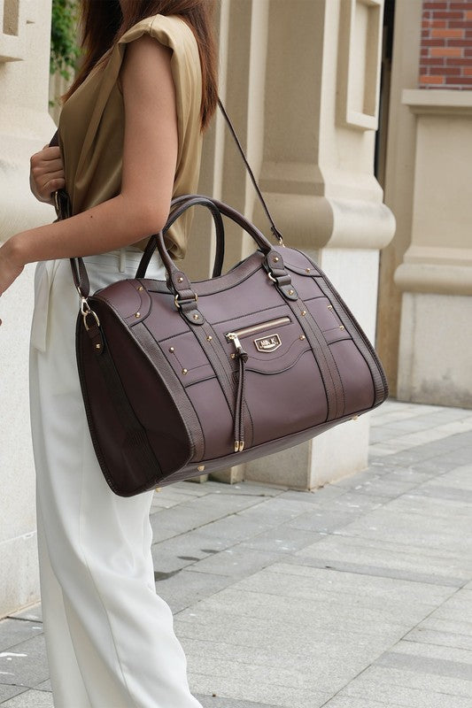 MKF Collection Patricia Vegan Leather Duffle Bag 