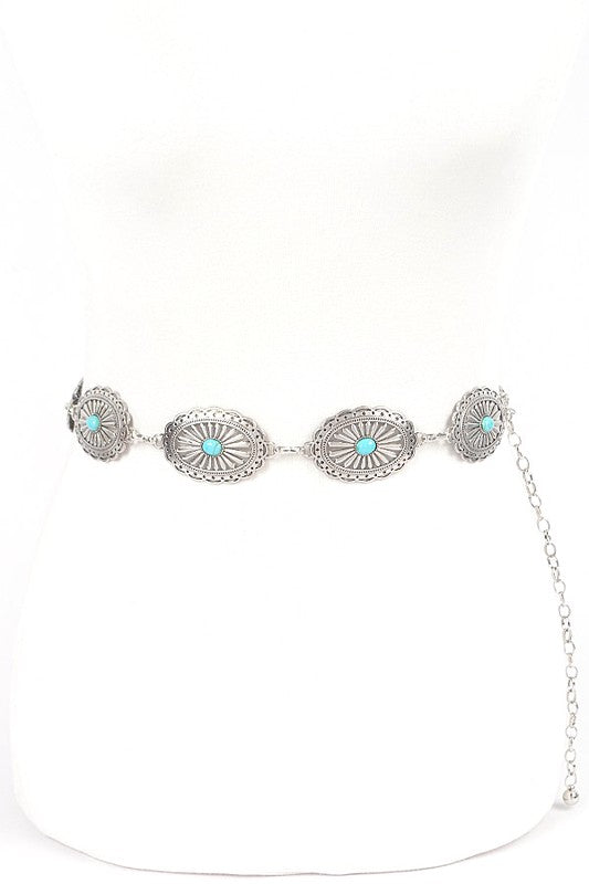 Turquoise Western Chain Belt 