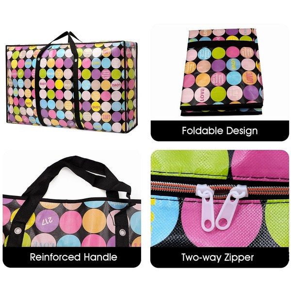 Check Jumbo Extra Large Storage Laundry Bag Diacly