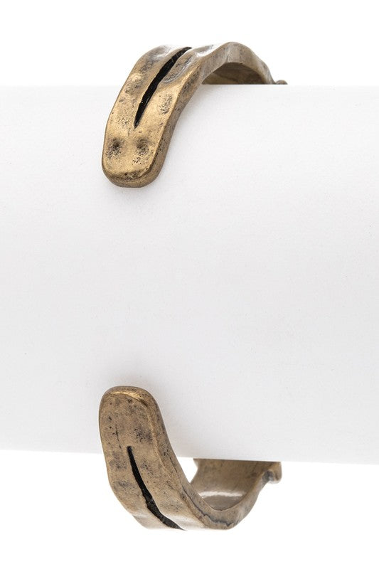 Vintage Inspired Western Open Cuff Bangle 