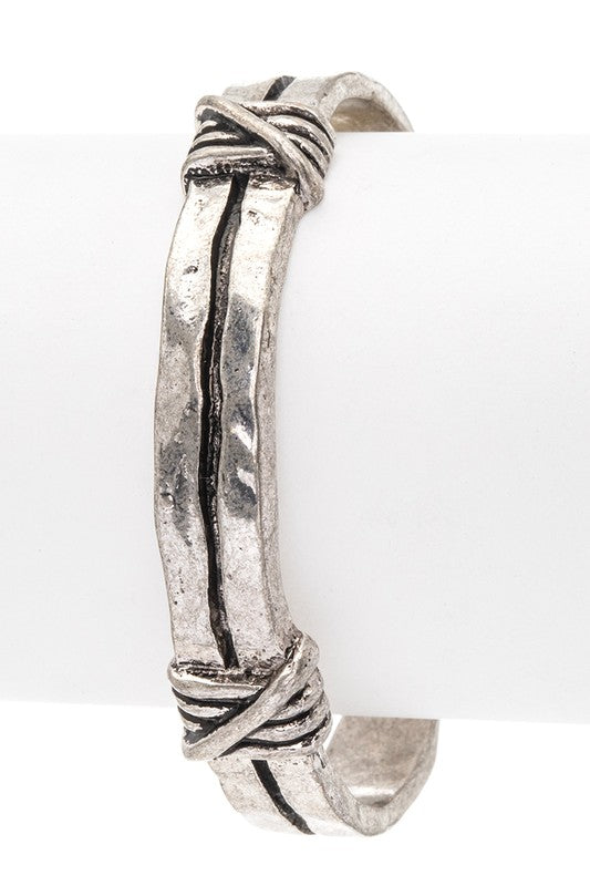 Vintage Inspired Western Open Cuff Bangle 