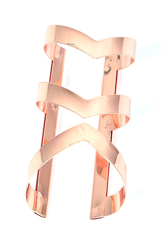 Cut Out Iconic Adjustable Cuff Bangle LA Jewelry Plaza