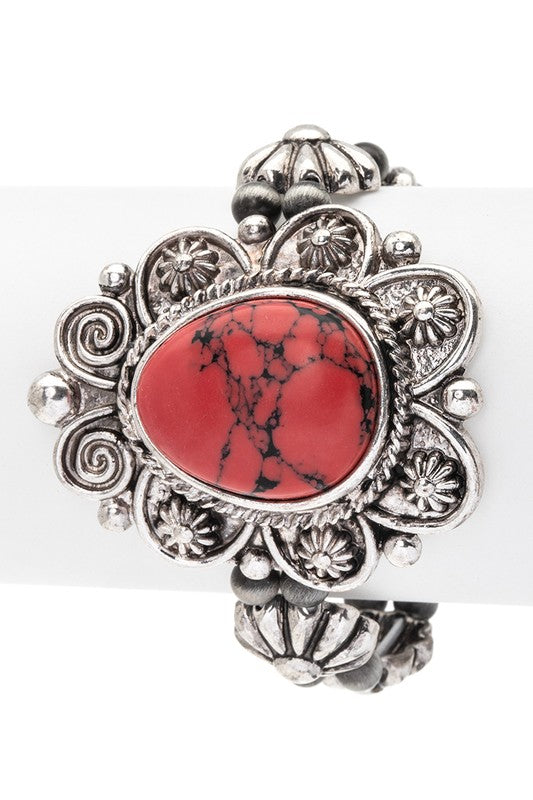 Iconic Stone Western Stretch Bracelet LA Jewelry Plaza