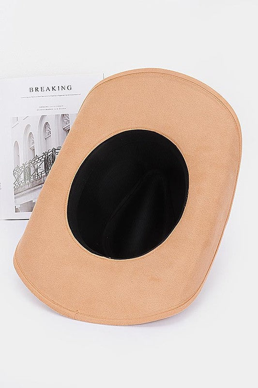 Faux Suede Cowboy Hat 