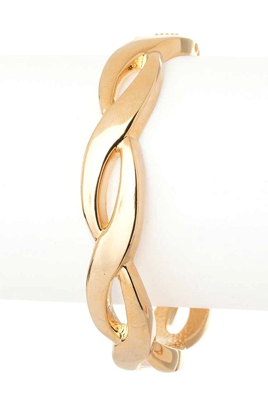 Twist Design Hinge Bangle LA Jewelry Plaza