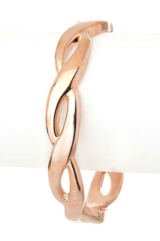 Twist Design Hinge Bangle LA Jewelry Plaza