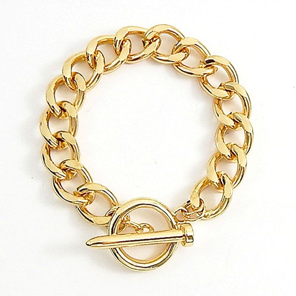 Nail End Chain Bracelet Diacly