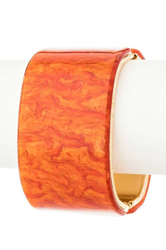 Glitter Effect Iconic Hinged Bangle LA Jewelry Plaza