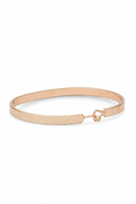 BLESSED Engraved Hook Bangle LA Jewelry Plaza