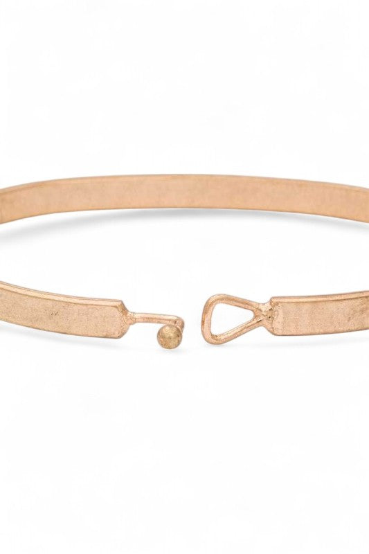 HOPE Engraved Hook Bangle LA Jewelry Plaza