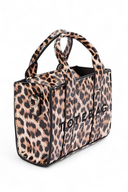 Leopard Printed Small Tote Bag LA Jewelry Plaza