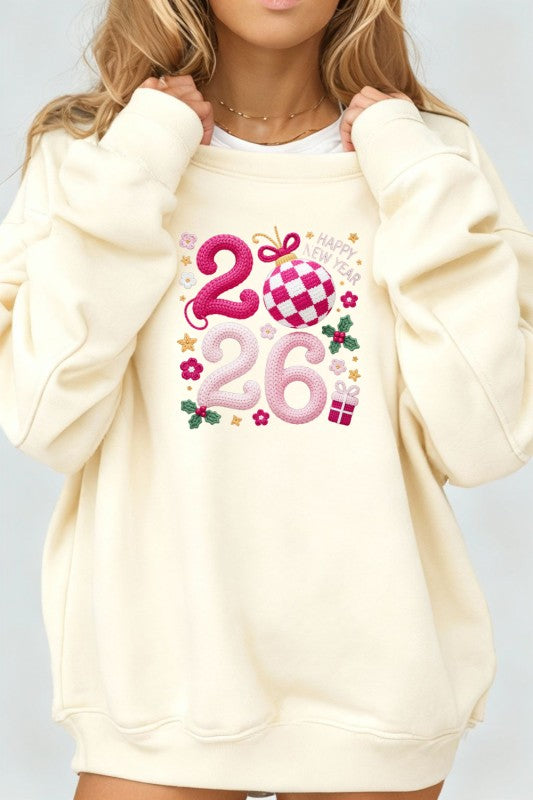 Faux Crochet 2026 Graphic Sweatshirt Ocean and 7th