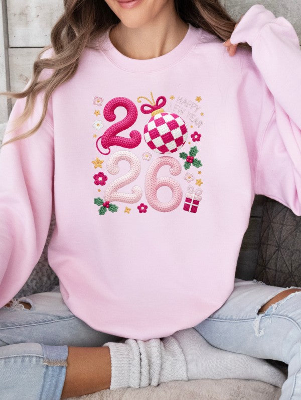 Faux Crochet 2026 Graphic Sweatshirt Ocean and 7th