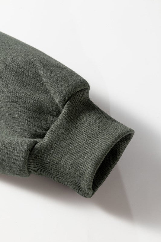 Solid Fleece Lined Drawstring Hoodie JUNIPER BLVD