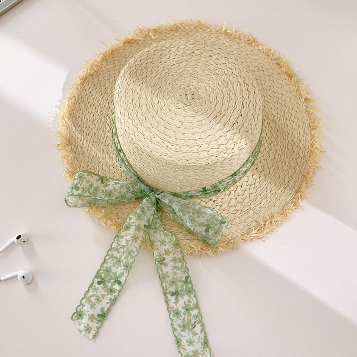 Raffia Straw Braided Sun Hat Trendsi