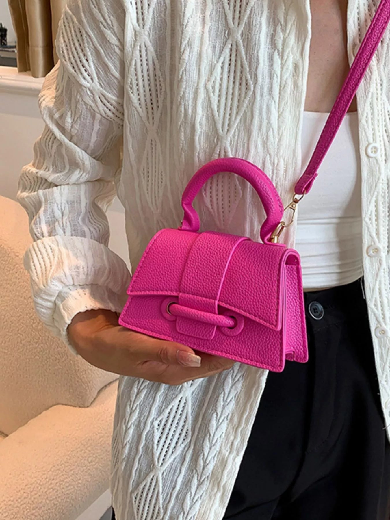 Mini Top Handle Crossbody Bag Trendsi