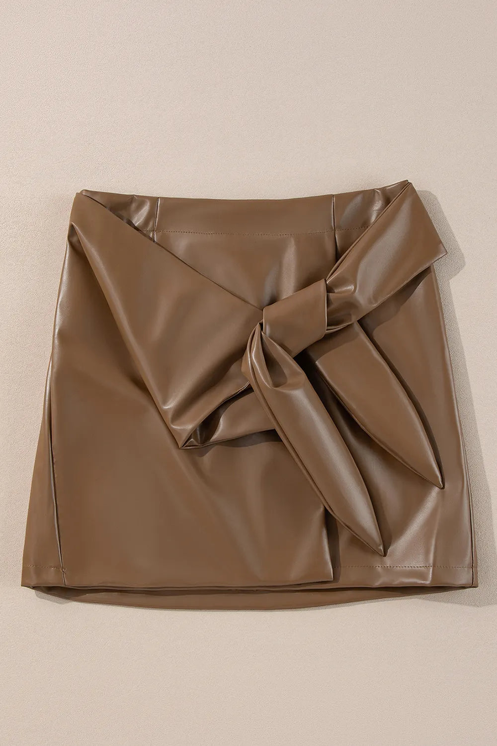 Bowknot Elastic Waist Mini Skirt Trendsi
