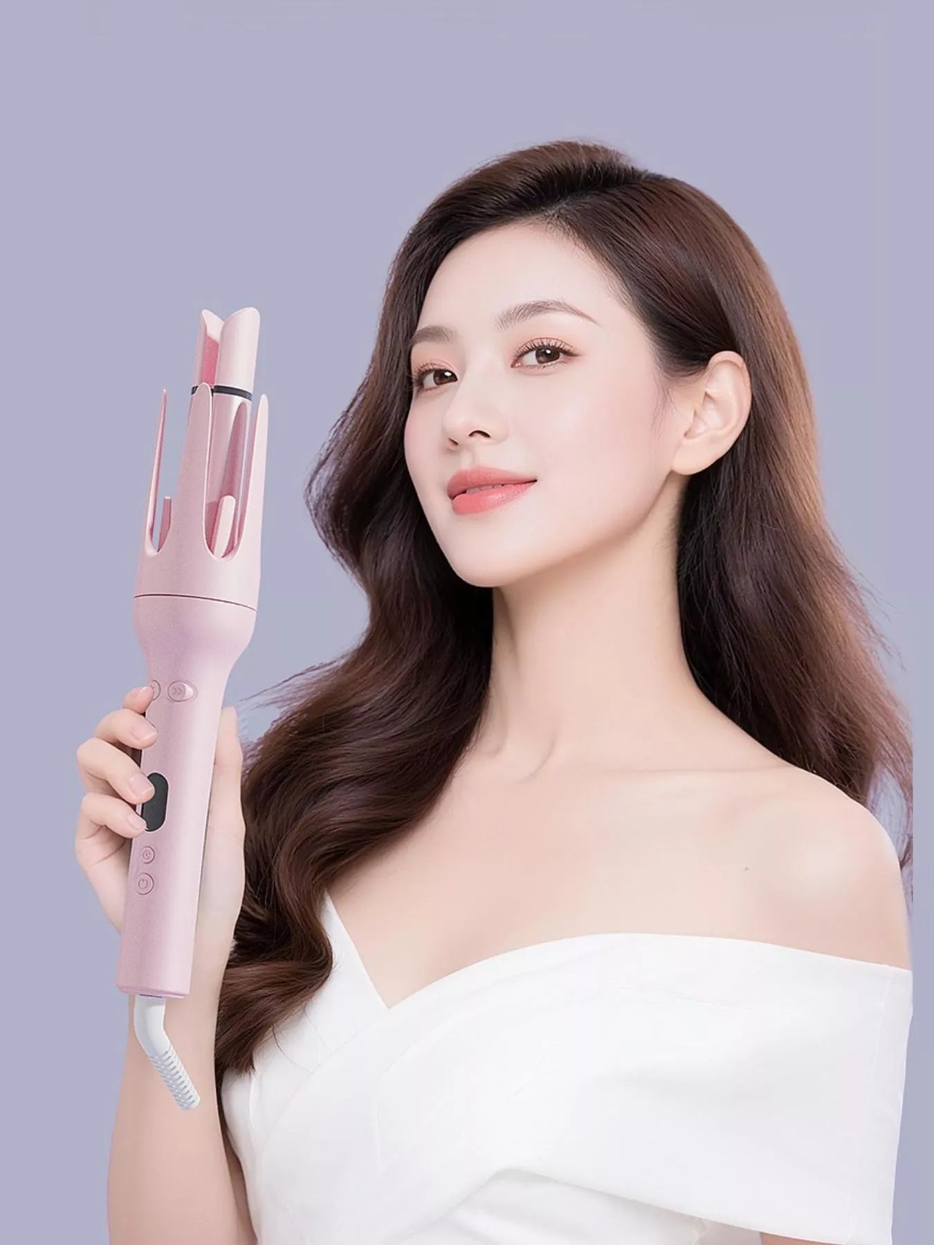 Automatic Rotating Ceramic Hair Curling Iron Trendsi