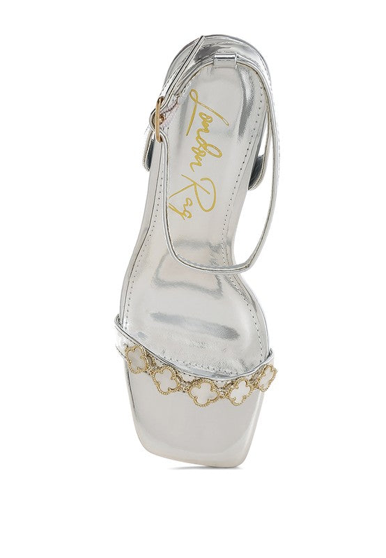 Ebina Charm Detail Spool Heels Rag Company