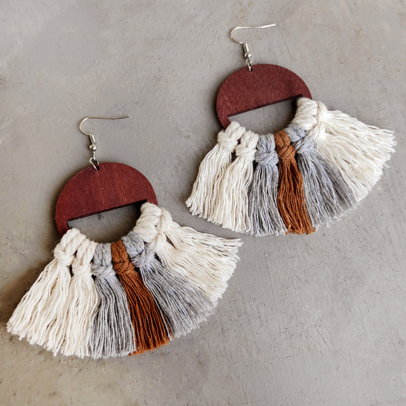 Tassel Detail Drop Earrings Trendsi