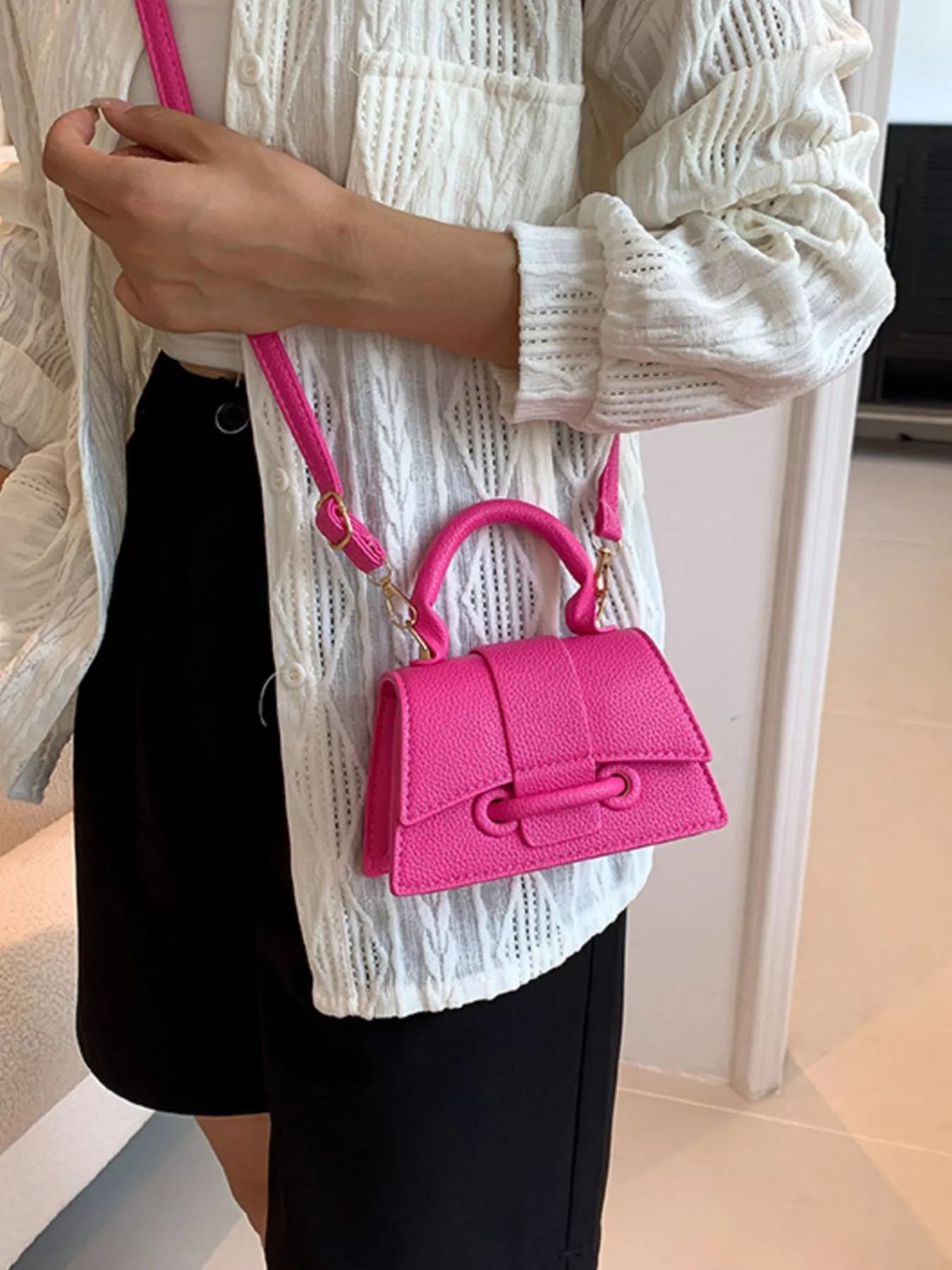 Mini Top Handle Crossbody Bag Trendsi