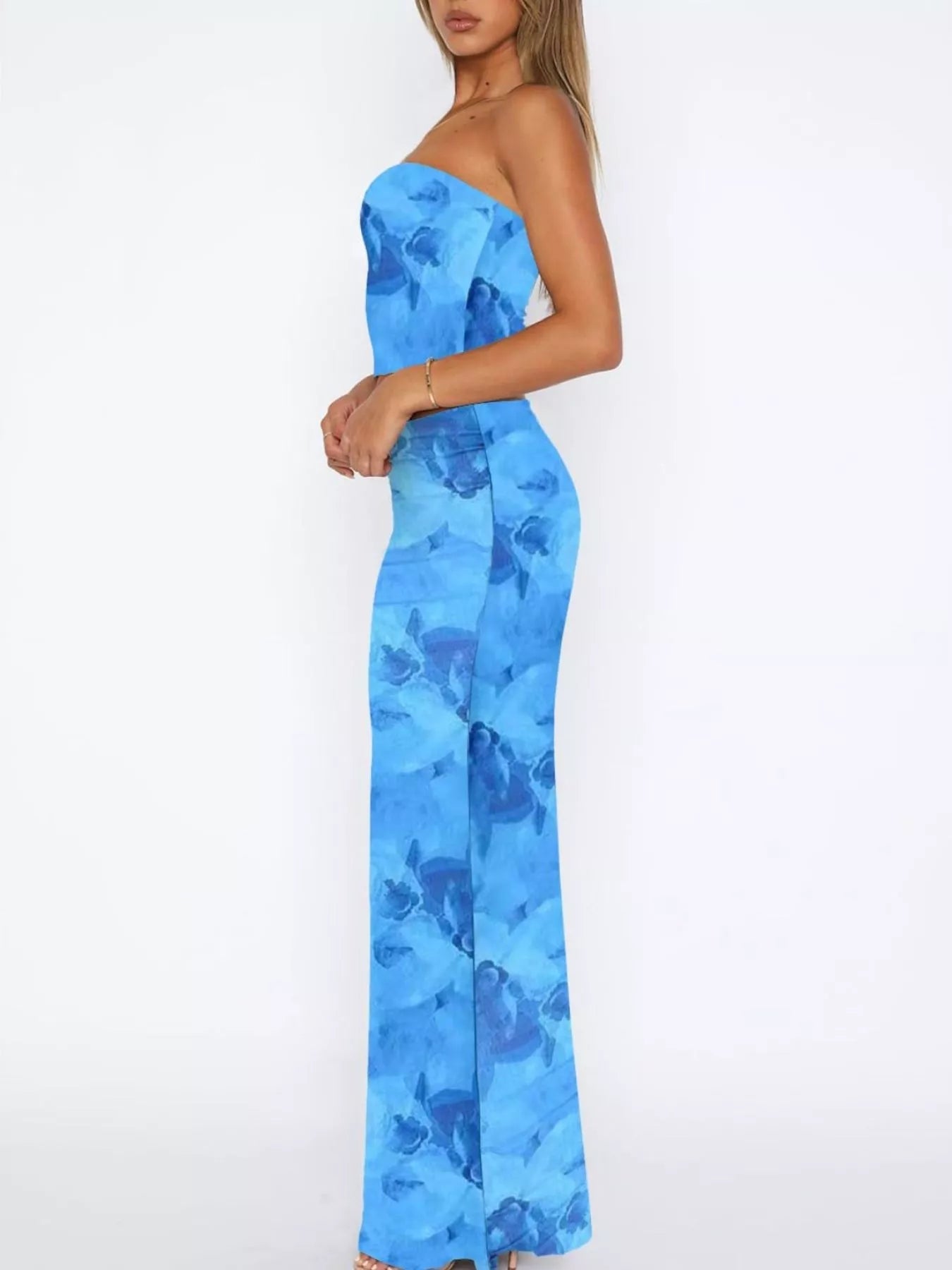 Printed Tube Top and Skirt Set Luckygirlsclothingcompany.com