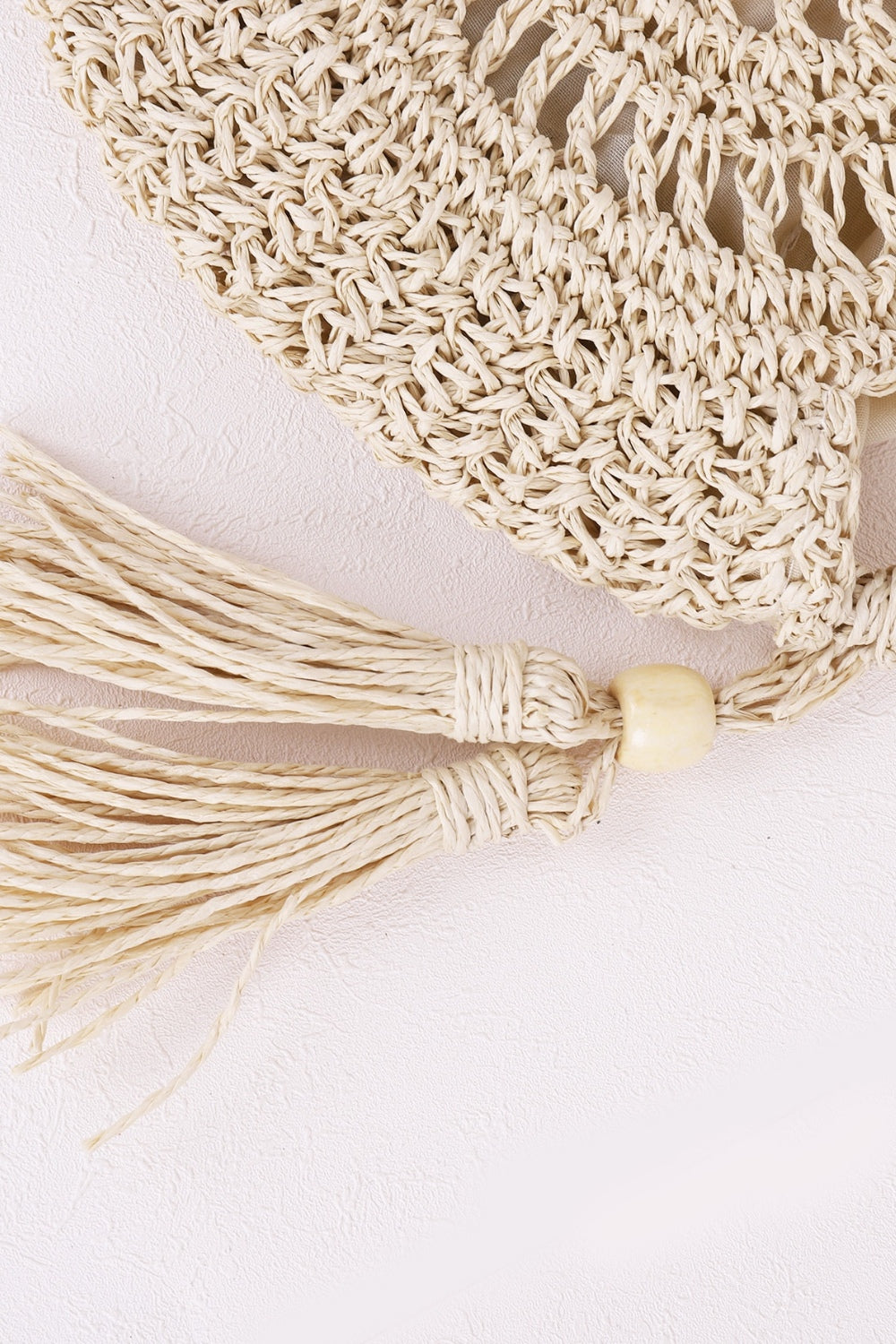 Tassel Straw Braided Strap Shoulder Bag Trendsi