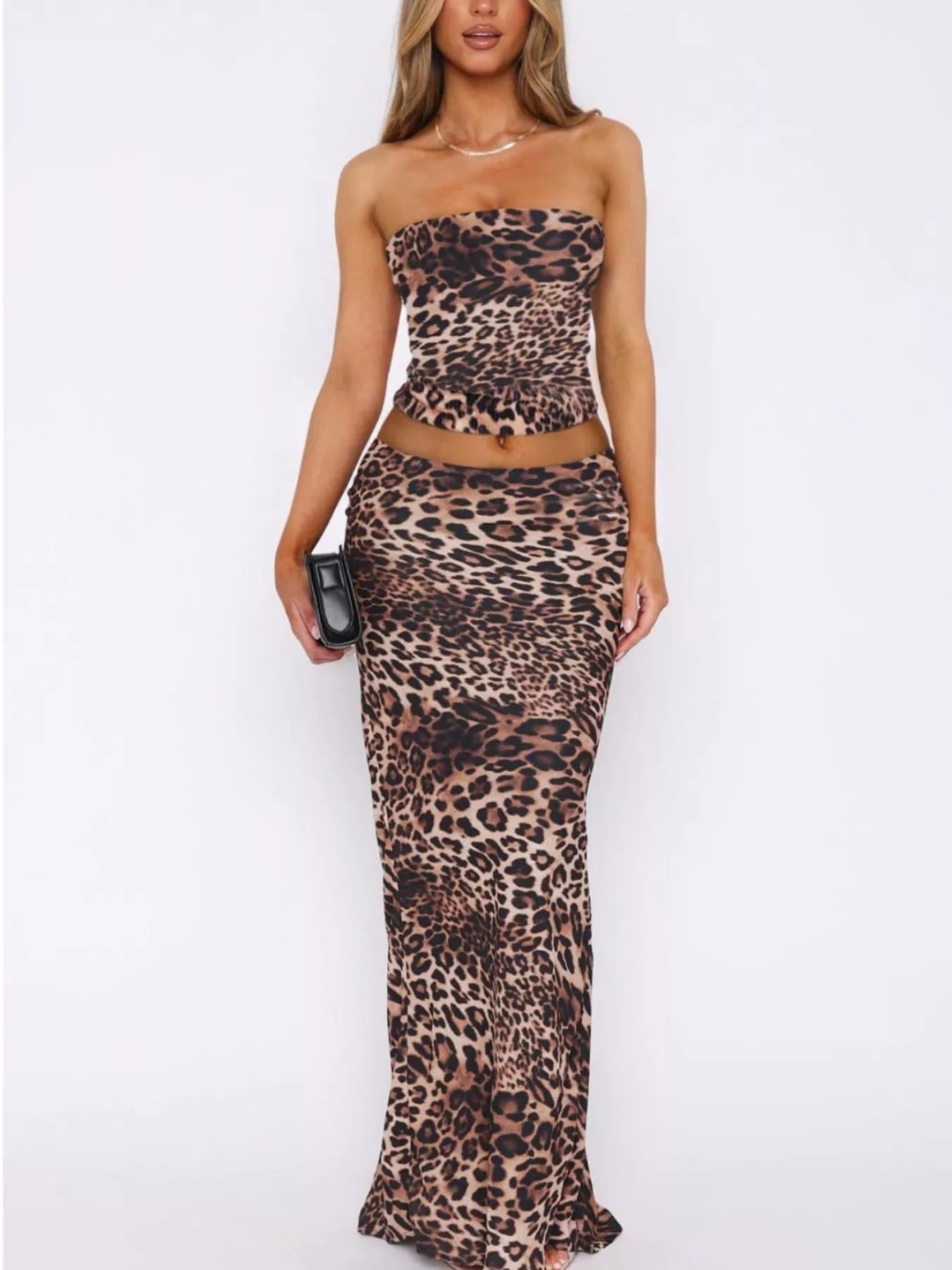 Printed Tube Top and Skirt Set Luckygirlsclothingcompany.com