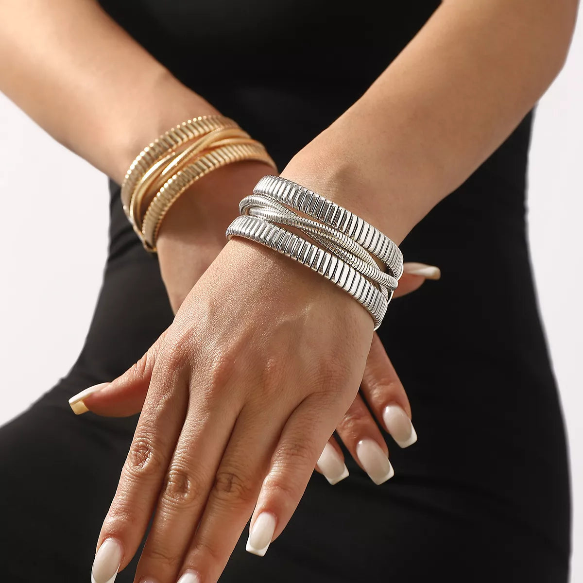 Multi-Layered Open Bracelet Trendsi