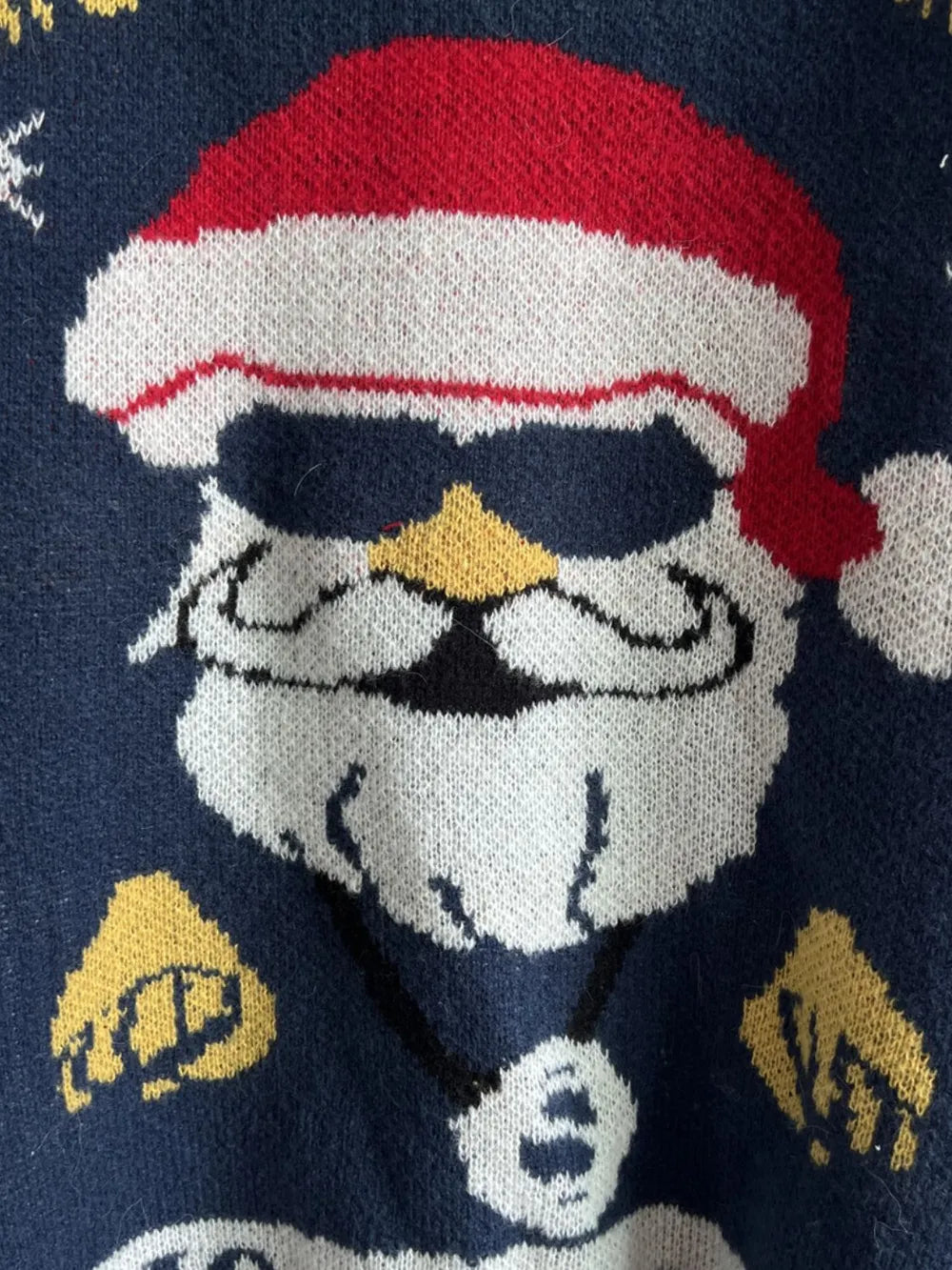 Santa Round Neck Long Sleeve Sweater 