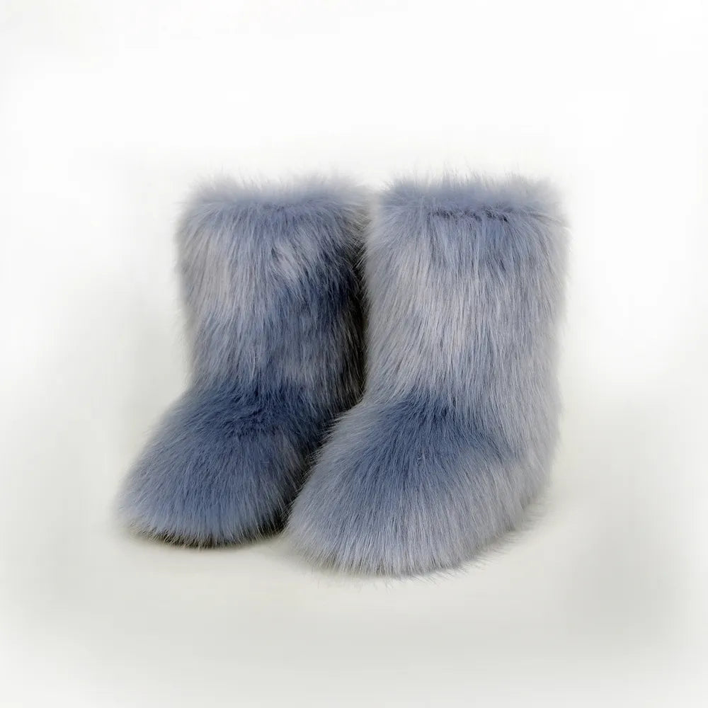 Thermal Fuzzy Platform Boots 