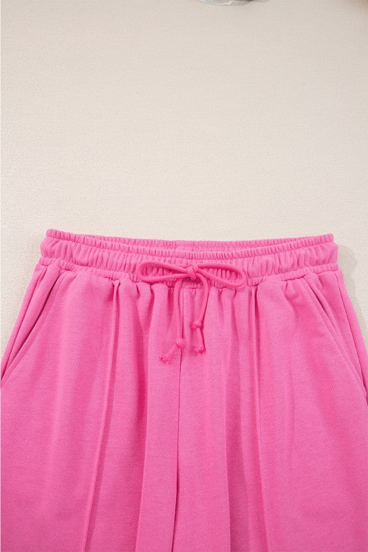 Solid Collared Top and Central Seam Pants Set JUNIPER BLVD