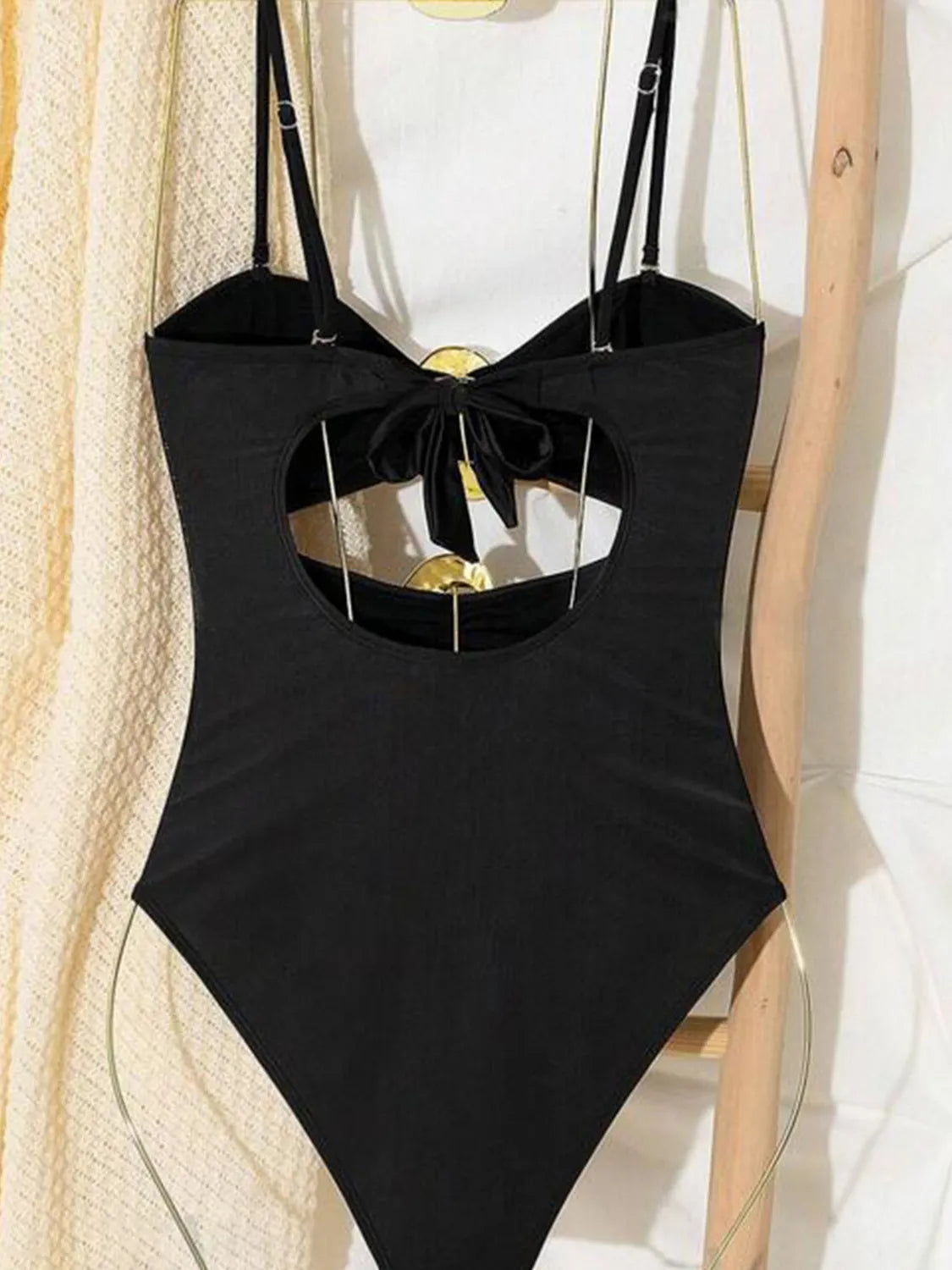 Cutout Sweetheart Neck One-Piece Swimwear Trendsi