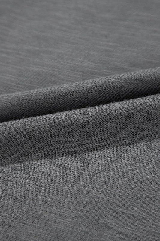 Solid Layered Ruffle Short Sleeve Round Neck Top JUNIPER BLVD