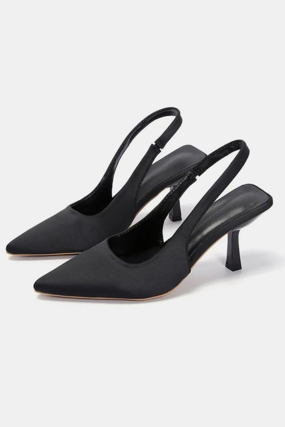 PU Leather Point Toe Pumps Trendsi
